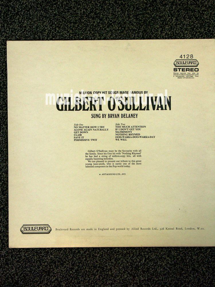 Million copy hit songs made famous by Gilbert O'Sullivan