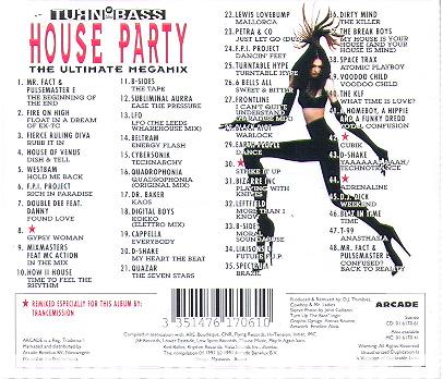 Turn Up The Bass The House Party The Ultimate Megamix