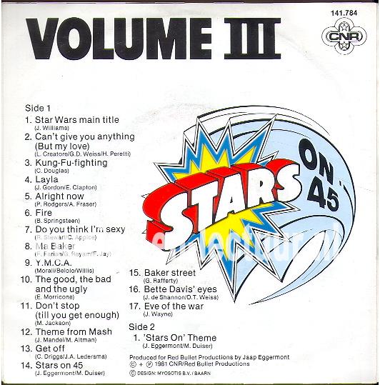 Stars on 45 vol 3 - Stars on